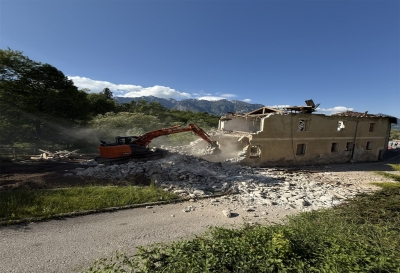 Demolizione edificio ex Corone